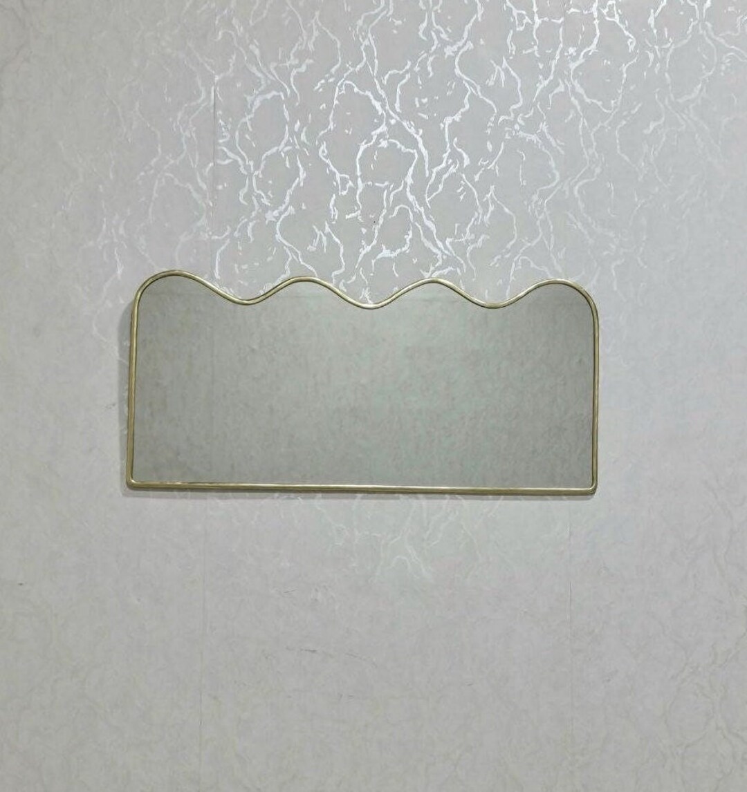 Squiggle Mirror, Curvy Wavy Mirror, Funky Mirror, Wavy Mirror, Full ...