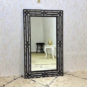 Large Bone Mirror Full lenght Mirror Vintage Mirror Floor mirror Metal handmade mirror Antique Mirror Wood Mirror Big Mirror