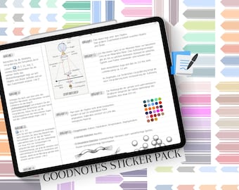 Goodnotes stamps, journal stamps, note stickers, goodnotes, goodnotes diary, study help, digital note taking