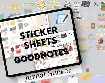 Goodnotes stamps, journal stamps, note stickers, goodnotes, goodnotes diary, study help, digital note taking