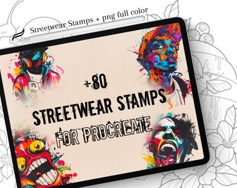 160+ Trash Tattoo Design, streetwear procreat, Urban Bundle, Vector, Pop culture stamps, urban street style, hip hop tattoo designs, full color