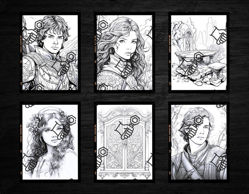 12 Narnia Coloring Page Book, Kids Adults Coloring, Instant Download ...