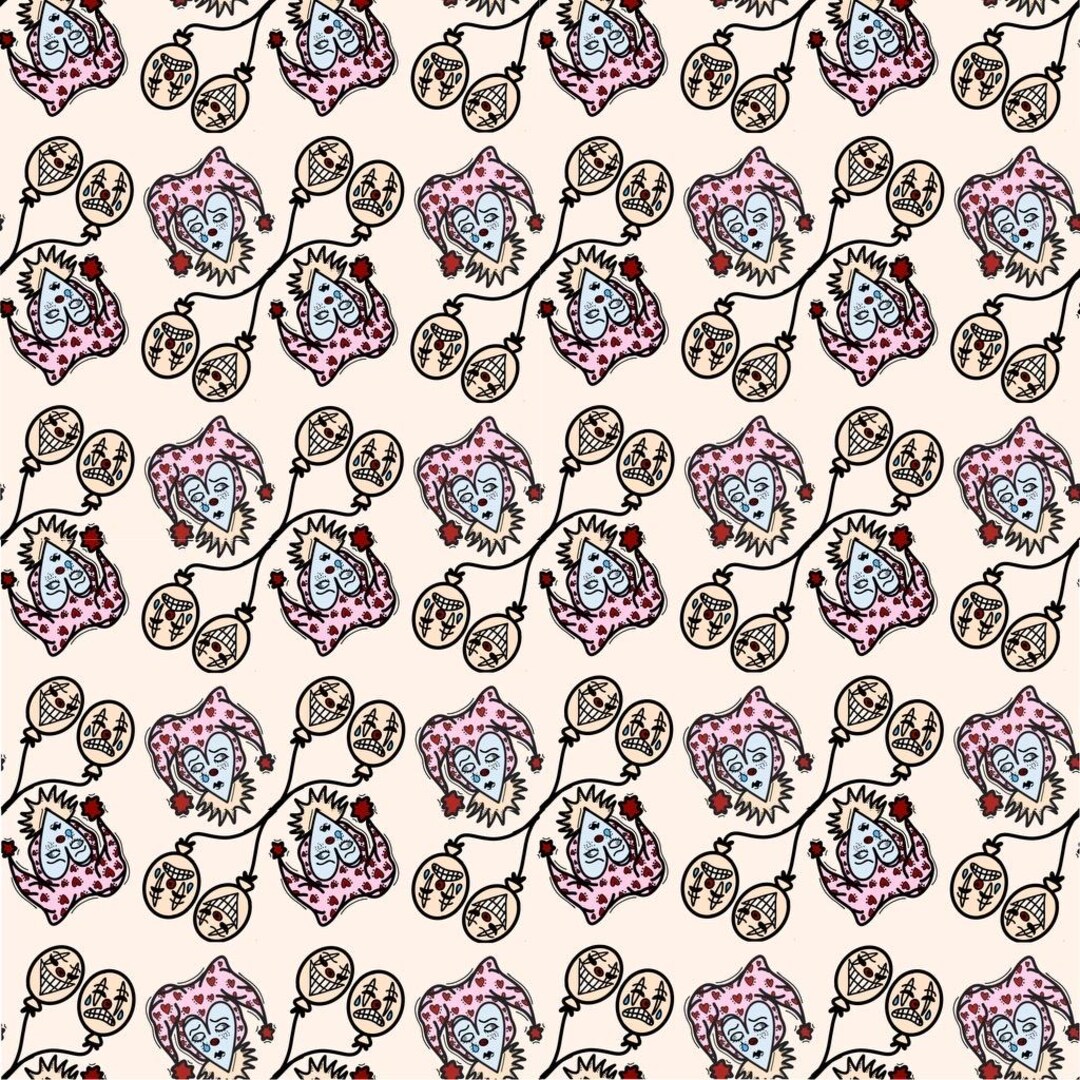 Clown and Balloon Pattern - Etsy