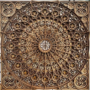 10 layers, 700 x 700 mm, multilayer layer design, laser cut, SVG, ai, dxf, png, jpg, pdf