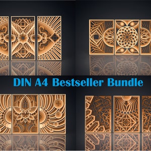 Multilayer layer design, laser cut, SVG, ai, dxf, png, jpg, pdf