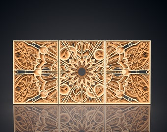Multilayer layer design A3, laser cut, SVG, ai, dxf, png, jpg, pdf