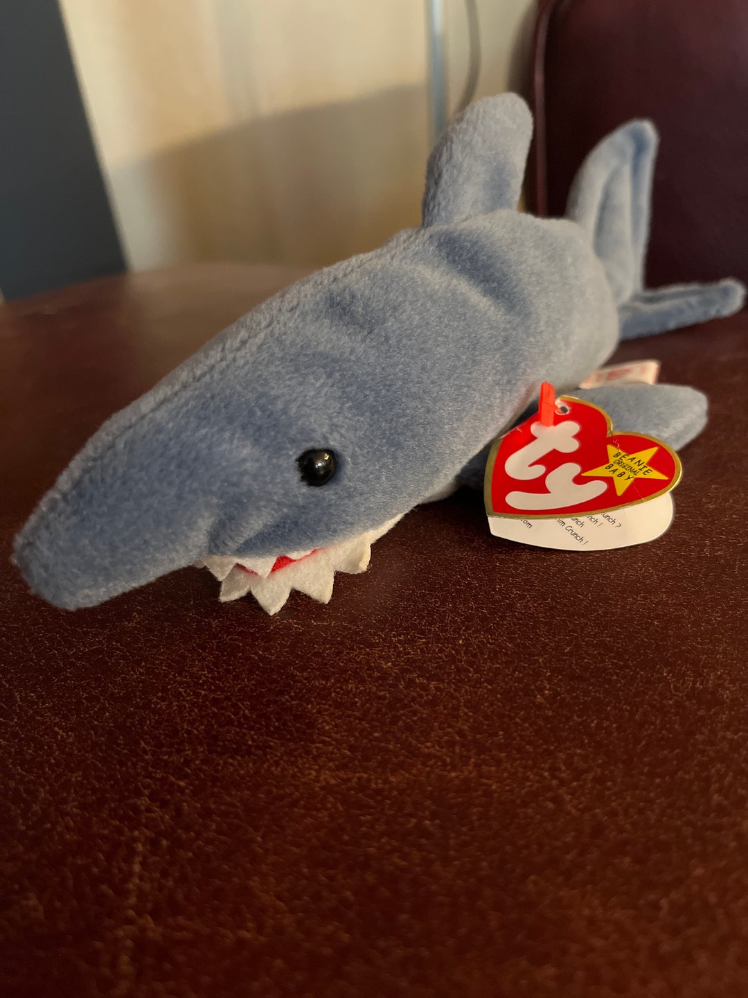 Rare 1996 Crunch the Shark Beanie Baby Etsy