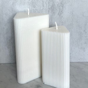 Modern Triangular Pillar Candle