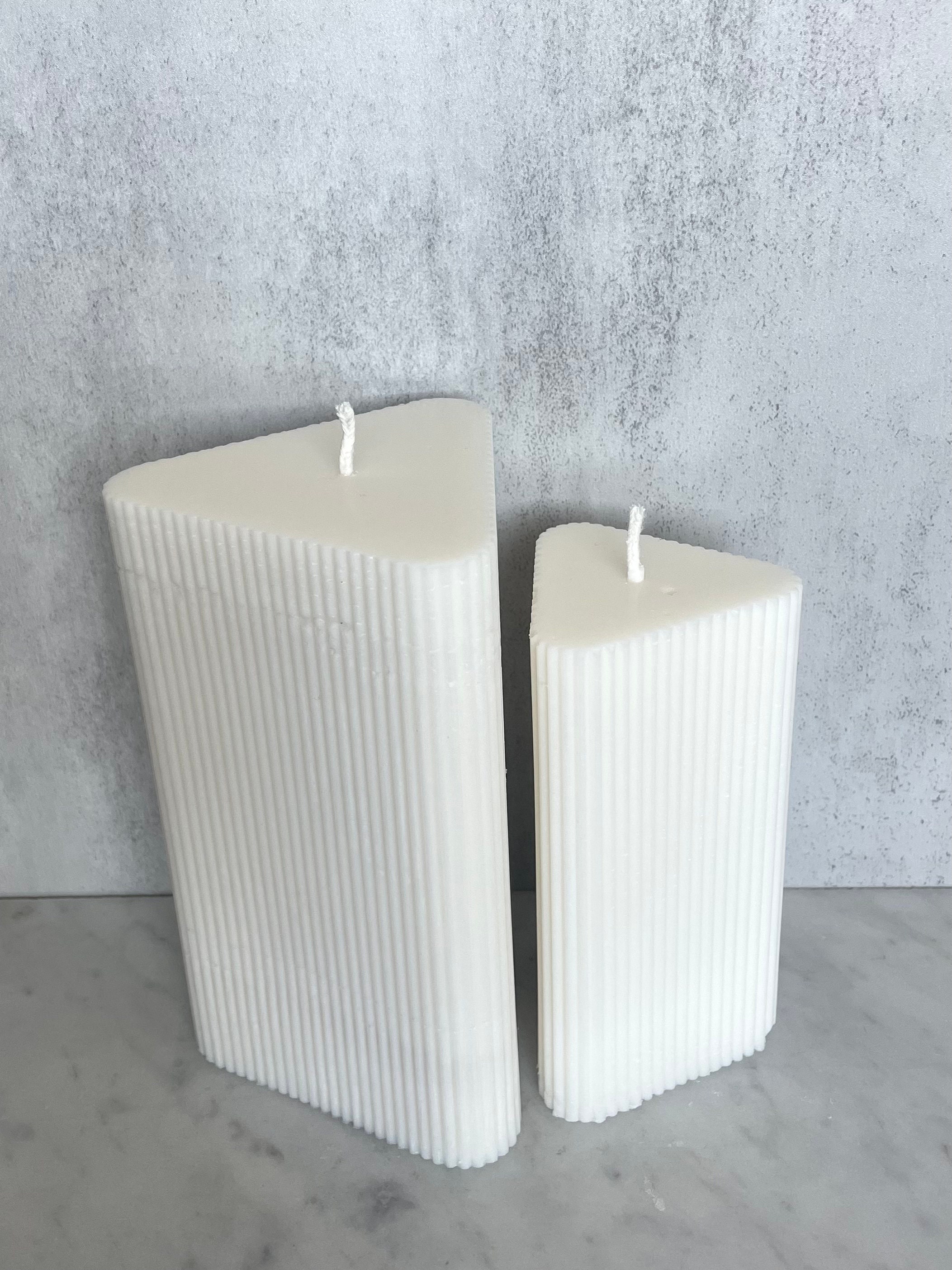Triangular Candles Modern Triangular Pillar Candle - Etsy
