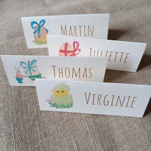 Marque place personnalisé pâques