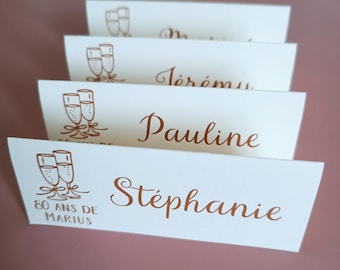 Marque place anniversaire personnalisé