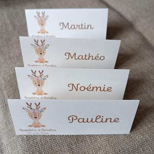 Marque place personnalisé biche