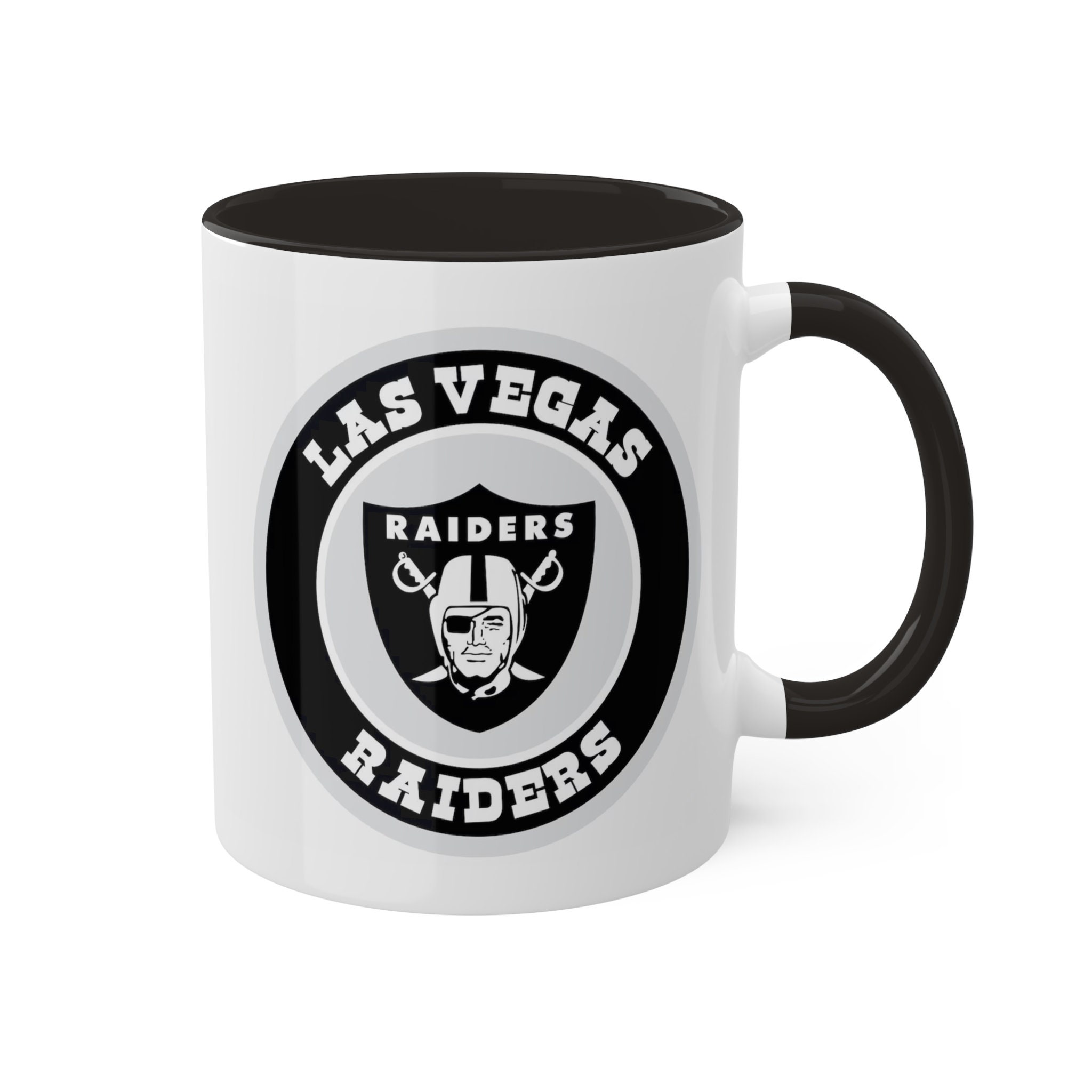Greater Distance NFL Football Las Vegas Raiders 14 oz Two-Tone Tall Belly  Mug, Handmade Large Ceramic Coffee Mug With Team Logo for True Fans,  Premium