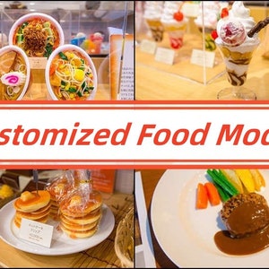 Modelo de comida personalizado según requisito, comida falsa artificial/cocina/réplica para exhibición de restaurantes/camiones de comida, atractivo