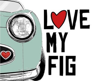 Nissan Figaro &quot;FIGGY LOVE&quot; Cushion Cover Custom Gift - Pick Design