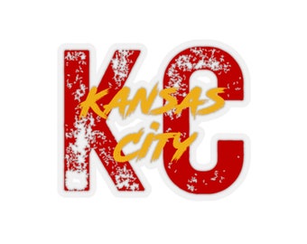 Kansas City KC Kiss-Cut Aufkleber