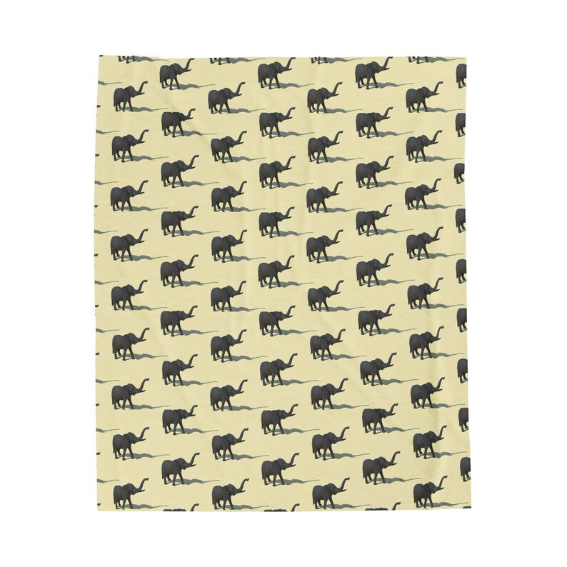 Elephant Animal Farm Safari Fleece Blanket Safari Animal Lover Safari