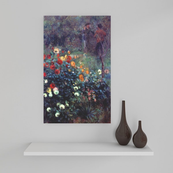 Pierre-Aguste Renoir: "The Dahlias" Extremely Rare Print; Painting 1876; Printable Art, Digital Art, Wall Art, Renoir Print; Renoir Art