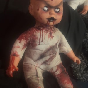 scary horror blood baby doll haunted creepy killer babydoll