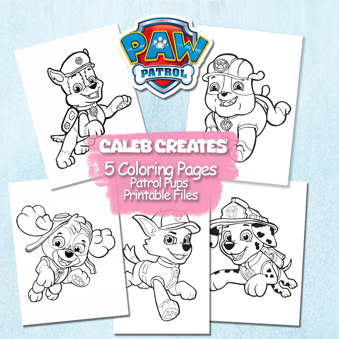 Patrol Pups Coloring Printable Files