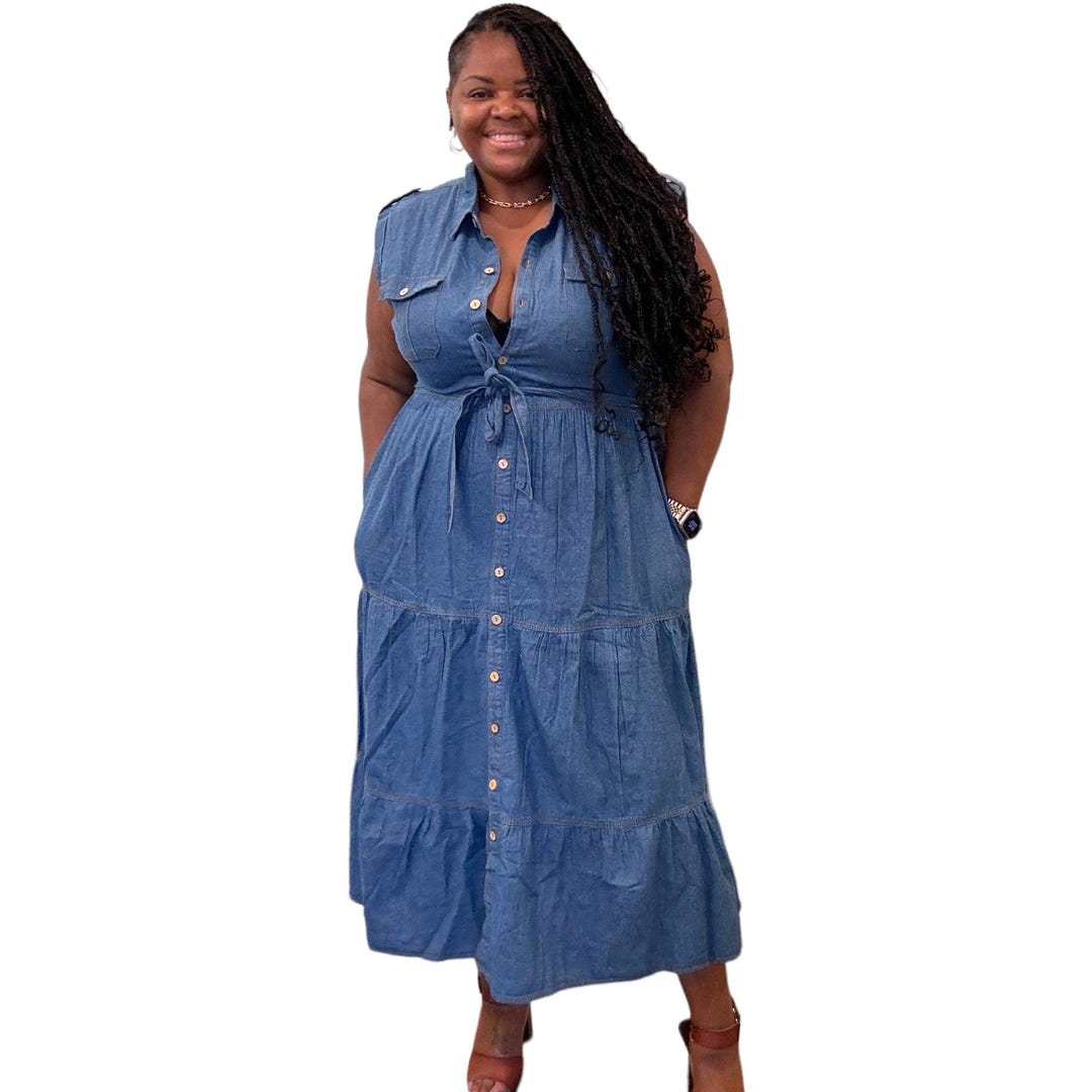 blue dress for baby girl Baltic Born Womens Giselle Maxi Dress | Navy main image 0