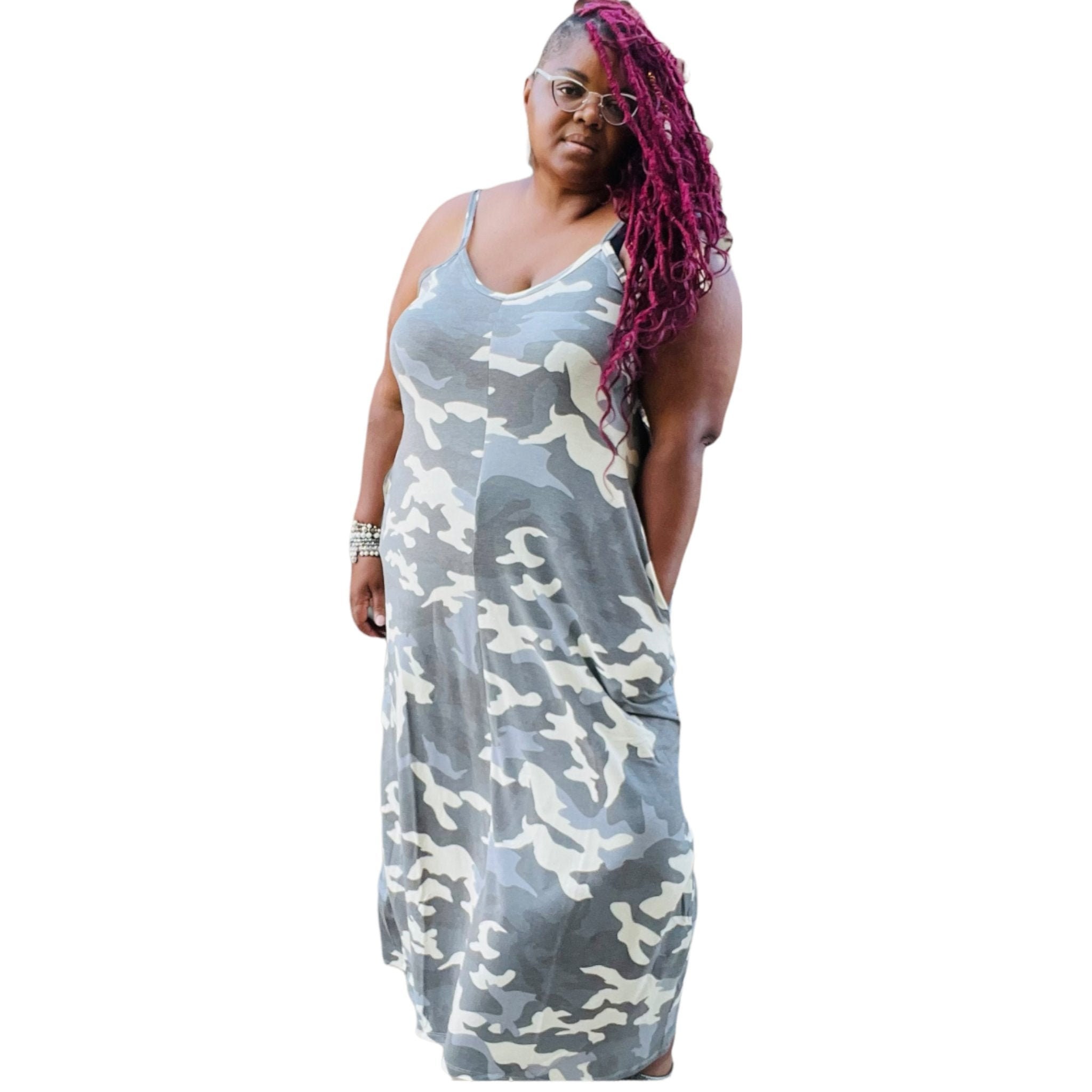 Camo overall dress plus cheap size
