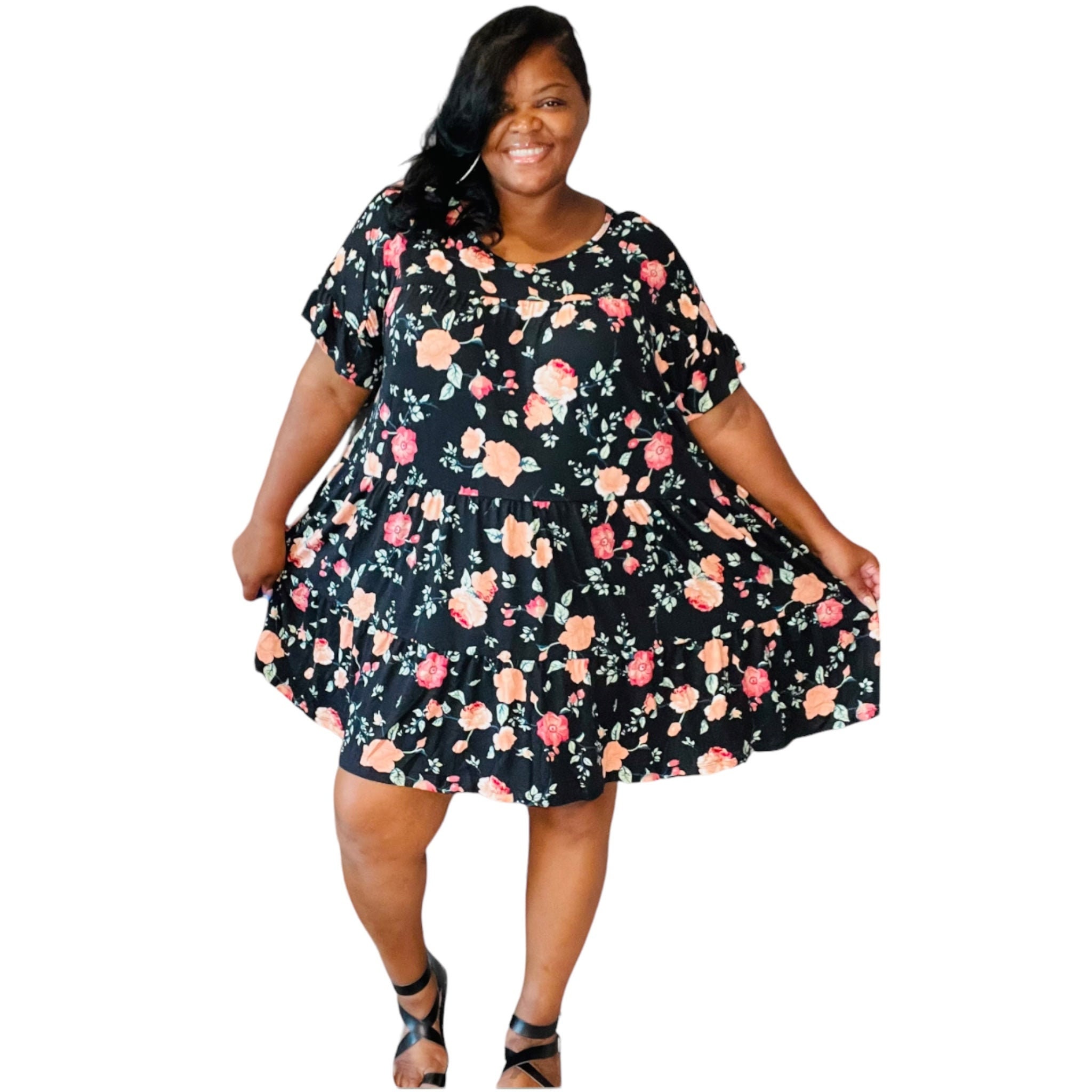 red white dresses Red Floral Ric Rac Midi Dress  Confetti Boutique