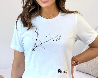 Pisces Constellation T-Shirt: Zodiac Astrology Tee