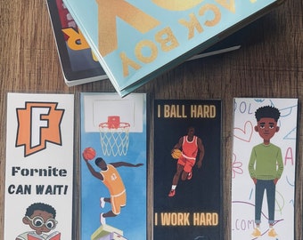 African American, Black Boy, Book Marks, children book marks, reading, black history ,school supplies ,Vidoe Games,