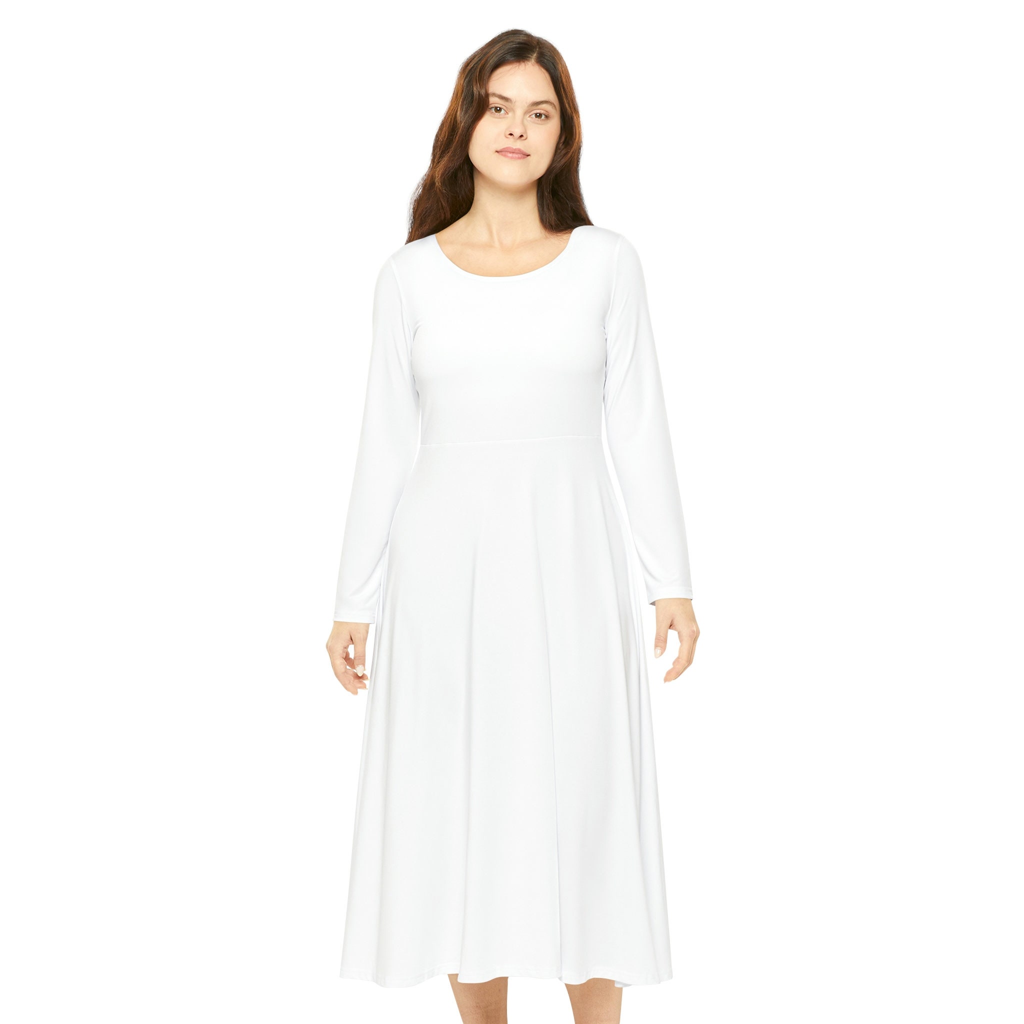 Womens White Dress With Sleeves Women Plus Size White Sweetheart Neck Puff Sleeves  Scuba Bodycon Dress