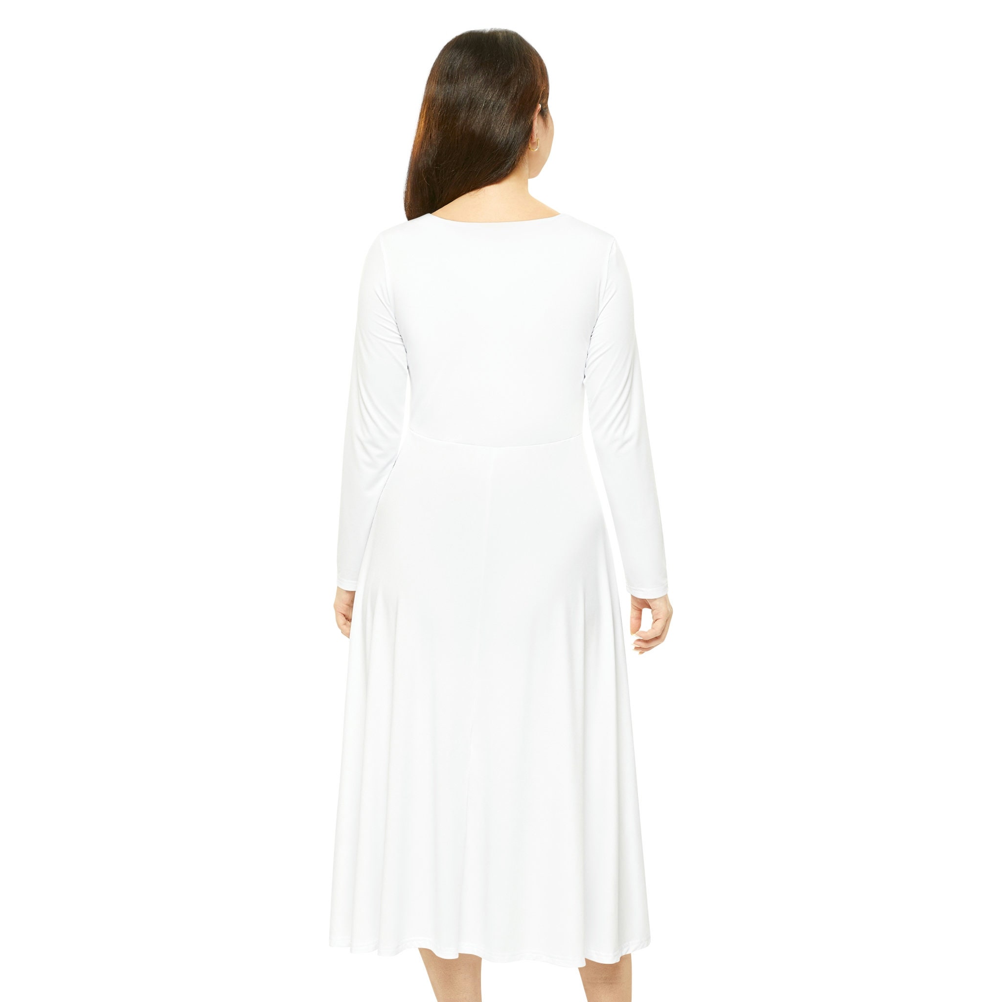 Actualee Women's Long Dress White