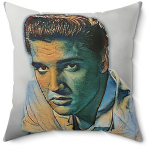 Elvis Polyester Square Pillow