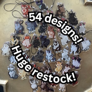 Colgantes para teléfono de 1.5 pulgadas de Warrior Cats