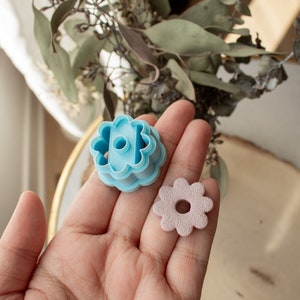 Carissa Flower | Polymer Clay Daisy Cutter, Flower Clay Cutter, floral boho Clay Cutter