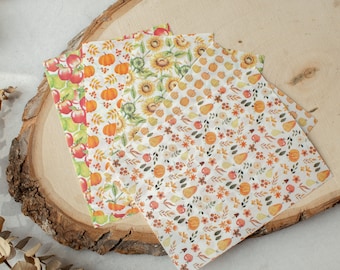 Herfst nr. 1 | Polymer Clay Transfer Sheets, Clay tools, herfst herfst kleipatronen, pompoen, koffie, appel, esdoornbladpatronen