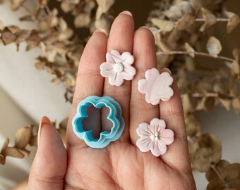 Flower No. 1 Dangle Polymer Clay Cutter| Organic squiggle hand drawn polymer clay flower cutter, petal cutter, spring clay cutter