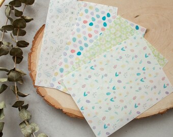 Fogli di trasferimento della primavera di Pasqua / Motivi di argilla polimerica, Strumenti di argilla, Carta di trasferimento in argilla polimerica, Carta di argilla modellata, Boho floreale