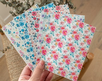 Spring Floral Wash Away Transfer Sheets | Polymer Clay Patterns, Clay tools, Polymer Clay Transfer Paper, Patterned Clay Paper
