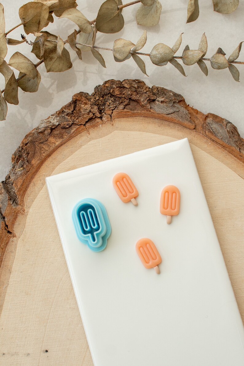 Popsicle Polymer Clay Cutter | Polymer Clay Stud, Summer Clay Cutter ...