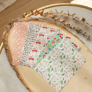 Holiday Christmas 3 | Wash Away Transfer Sheets | Polymer Clay Patterns, Clay tools, Polymer Clay Transfer Paper, Patterned Clay Paper