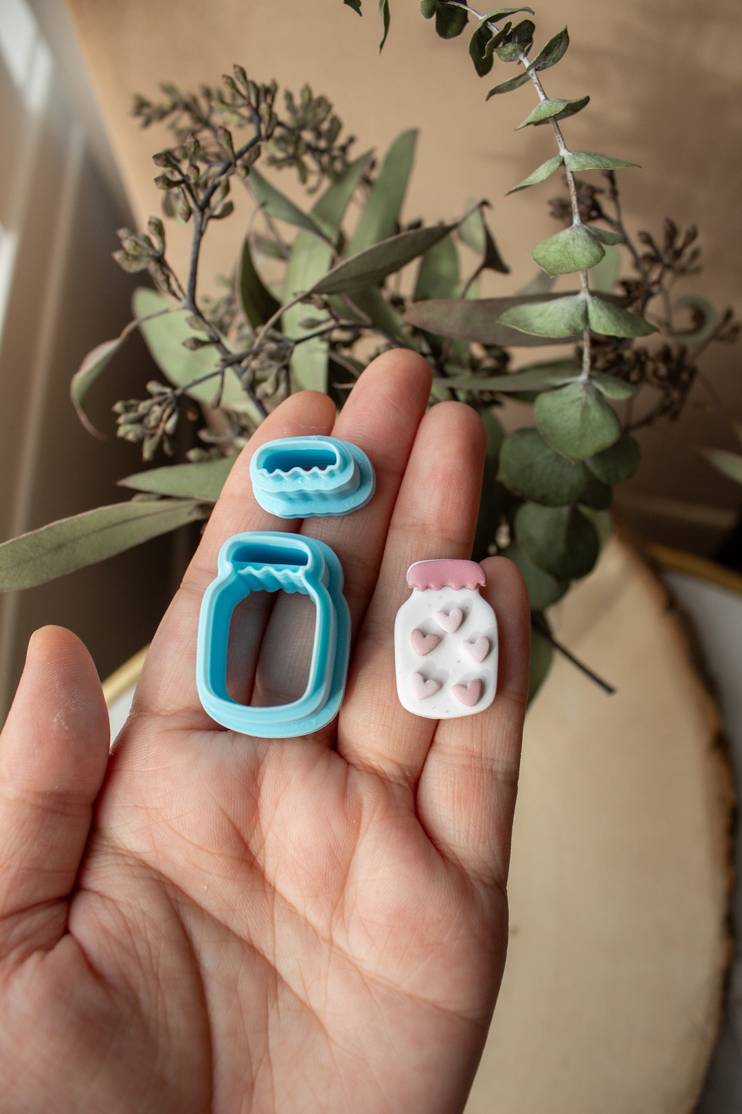 Jam Jar Dangle Set Polymer Clay Mason Bell Canning Jar Cutter, Large