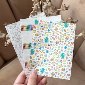 Teacher Wash Away Transfer Sheets | Polymer Clay Patterns, school teacher transfer paper Polymer Clay Transfer Paper, Patterned Clay Paper,