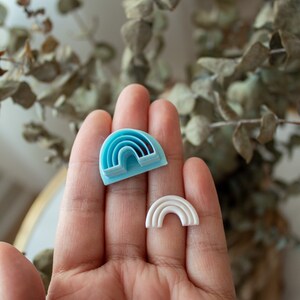 Rainbow Polymer Clay Cutter | Polymer clay stud, arch clay cutter, geometric shape, cookie cutter, clay cutter, polymer clay tools