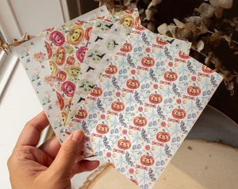 Halloween nr. 2 | Polymer Clay Transfer Sheets, Clay tools, herfst herfst kleipatronen, ghost pompoen spookachtige vleermuis transfer sheets