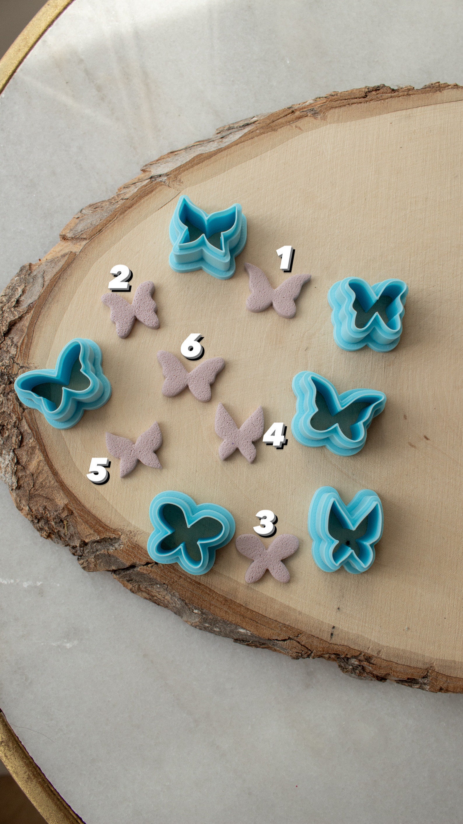 Butterfly Studs | Polymer Clay Butterfly Cutter, Cookie Cutter, Spring ...