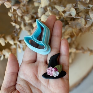 Witch Hat Dangle | Polymer Clay Cutter | spooky witch clay cutter, halloween clay cutter, fall autumn clay cutter