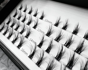 BROOKLYN HIPPIE DIY individuele herbruikbare wimperextensions (klassieke, natuurlijke en hybride wimperclusterextensies)