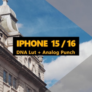 LUTs DNA para iPhone 15/16 Pro, aspecto orgánico cinematográfico