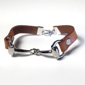 Snaffle Leather Bracelet