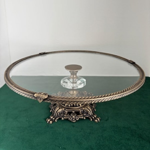 Antique Cake Stand | 29cm Round Dessert Display | Modern Serving Platter for Weddings & Parties, Mother&#39;s Day Gifts 2025